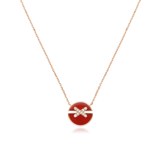 [Eterna Jewels]JEUX DE ROSE GOLD DIAMOND NECKLACE