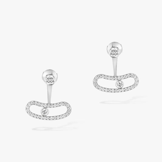 [Eterna Jewels]MOVE UNO SILVER DIAMOND EARRINGS