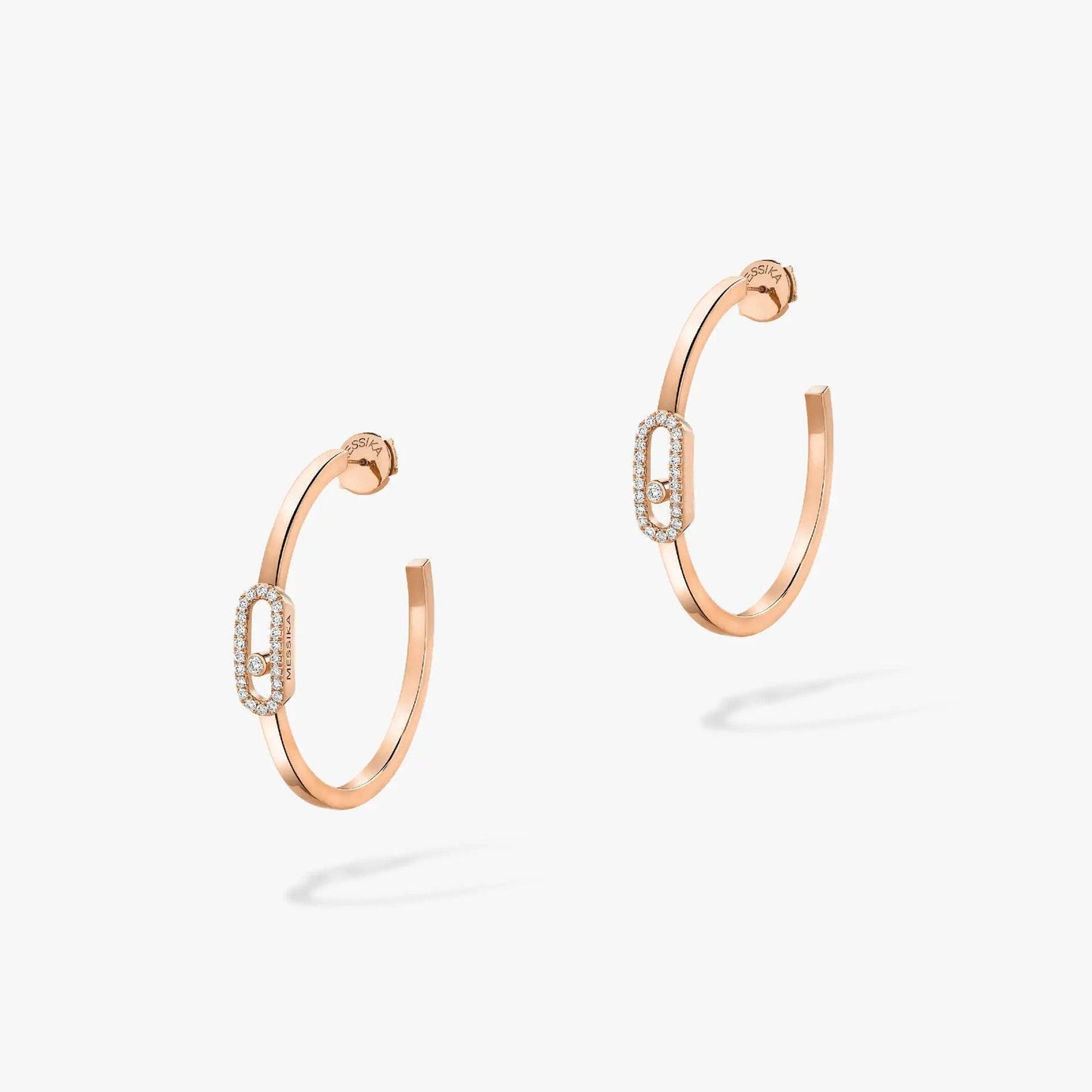 [Eterna Jewels]CREOLES MOVE UNO PM DIAMOND EARRINGS