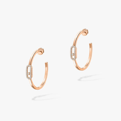 [Eterna Jewels]CREOLES MOVE UNO PM DIAMOND EARRINGS