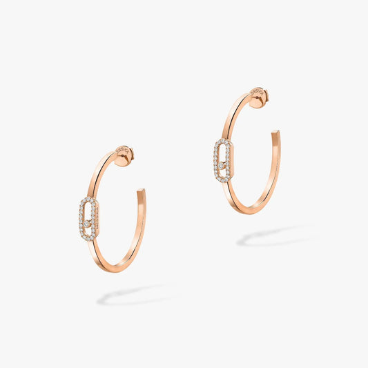 [Eterna Jewels]CREOLES MOVE UNO PM DIAMOND EARRINGS