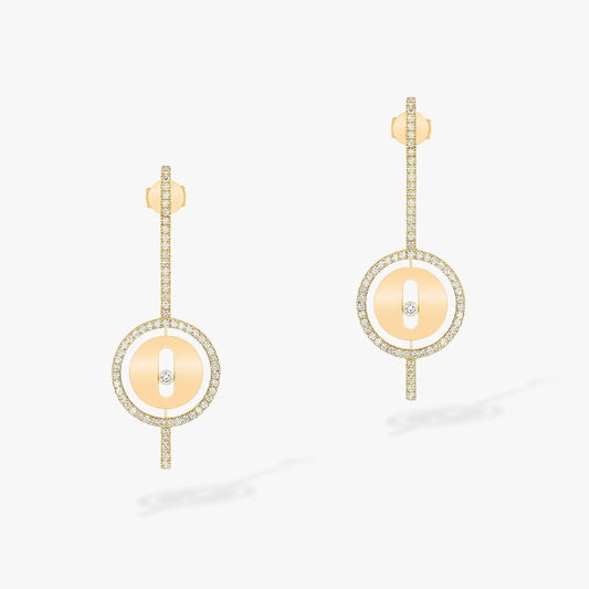 [Eterna Jewels]LUCKY MOVE ARROW PINK GOLD DIAMOND EARRINGS