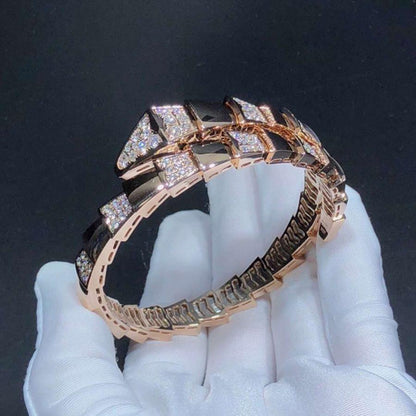 [Eterna Jewels]SERPENTI WIDE BRACELET PINK GOLD DIAMOND