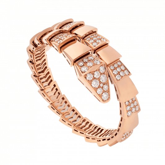 [Eterna Jewels]SERPENTI WIDE BRACELET PINK GOLD DIAMOND
