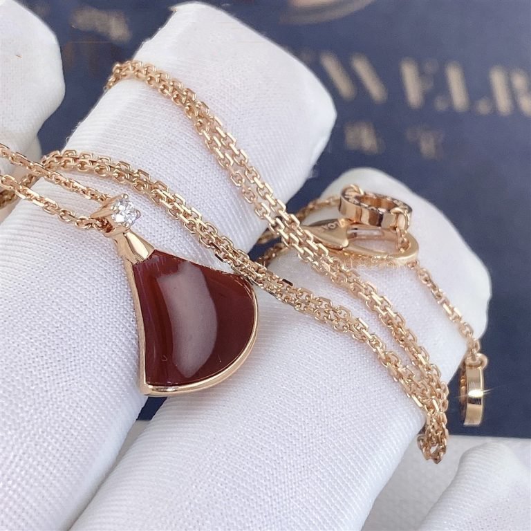 [Eterna Jewels]DREAM NECKLACE CARNELIAN 1 DIAMOND