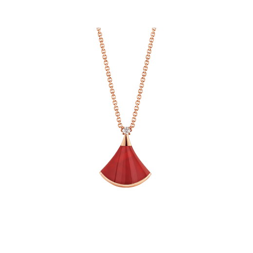 [Eterna Jewels]DREAM NECKLACE CARNELIAN 1 DIAMOND