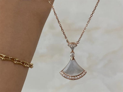 [Eterna Jewels]DREAM NECKLACE MOP PINK GOLD DIAMOND
