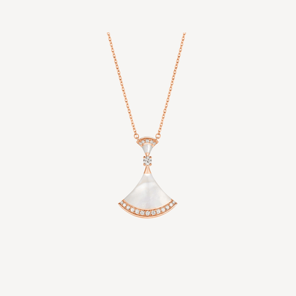 [Eterna Jewels]DREAM NECKLACE MOP PINK GOLD DIAMOND