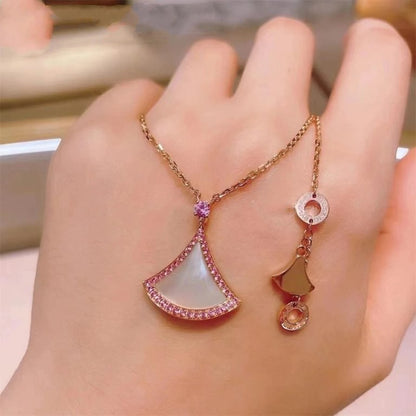 [Eterna Jewels]DREAM NECKLACE MOP DIAMOND PINK