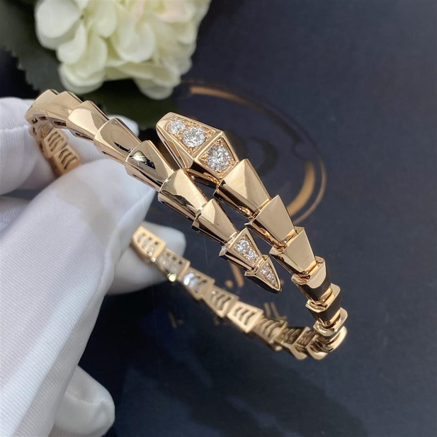 [Eterna Jewels]SERPENTI BRACELET DIAMONDS PINK GOLD