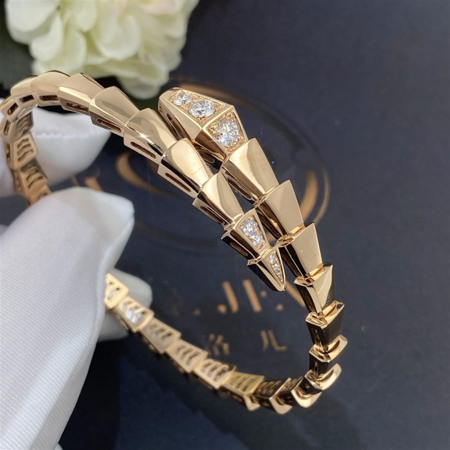[Eterna Jewels]SERPENTI BRACELET DIAMONDS PINK GOLD