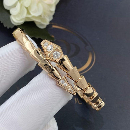 [Eterna Jewels]SERPENTI BRACELET DIAMONDS PINK GOLD