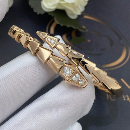 [Eterna Jewels]SERPENTI BRACELET DIAMONDS PINK GOLD
