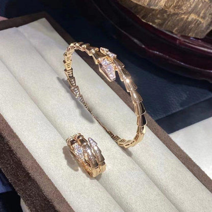 [Eterna Jewels]SERPENTI BRACELET DIAMONDS PINK GOLD