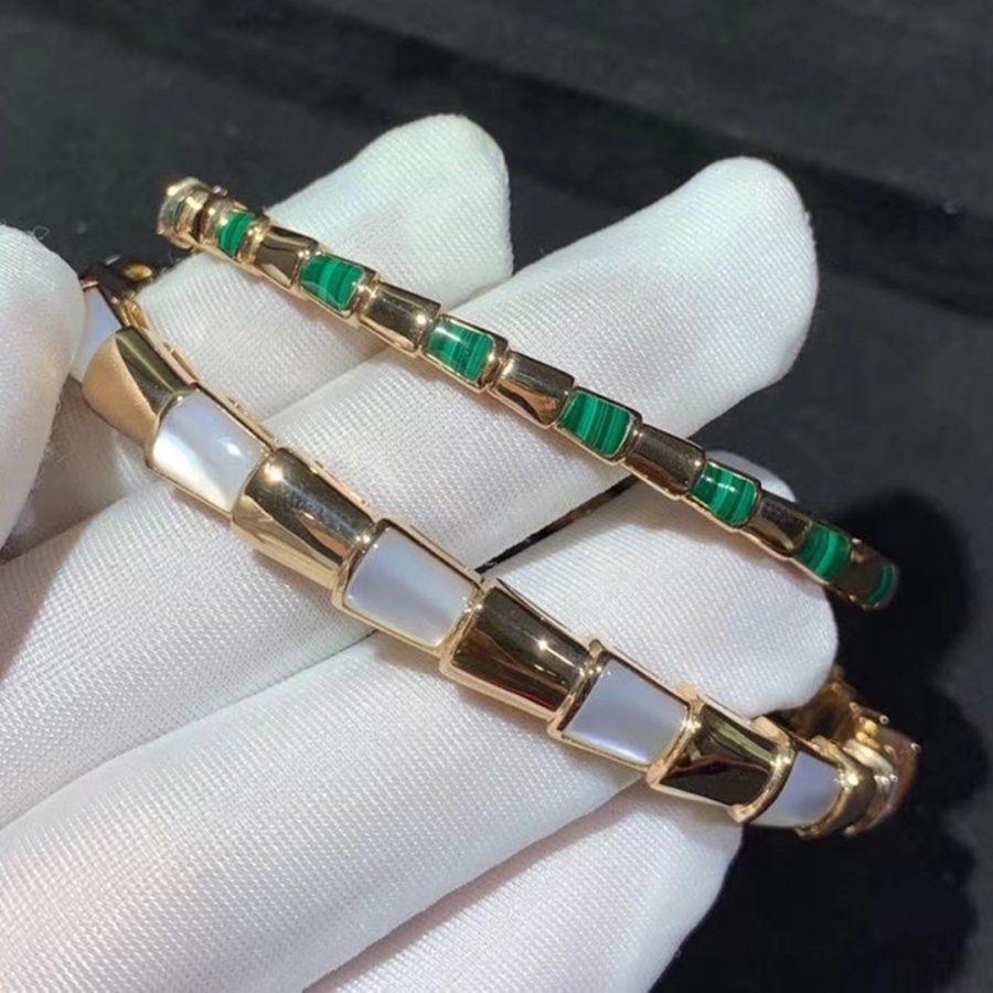 [Eterna Jewels]SERPENTI BRACELET PINK GOLD MOP