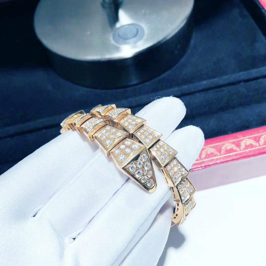[Eterna Jewels]SERPENTI BRACELET 8MM PINK GOLD DIAMOND
