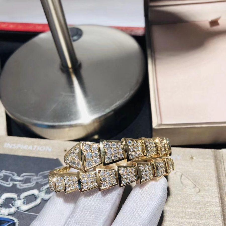 [Eterna Jewels]SERPENTI BRACELET 8MM GOLD DIAMOND