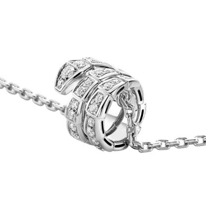 [Eterna Jewels]SERPENTI  NECKLACE DOUBLE RING DIAMOND
