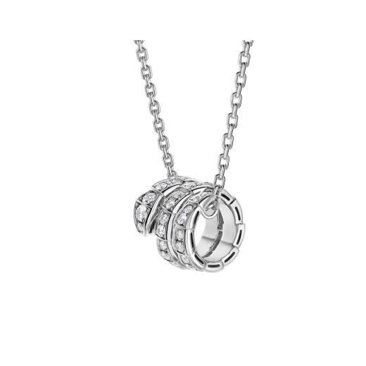 [Eterna Jewels]SERPENTI  NECKLACE DOUBLE RING DIAMOND
