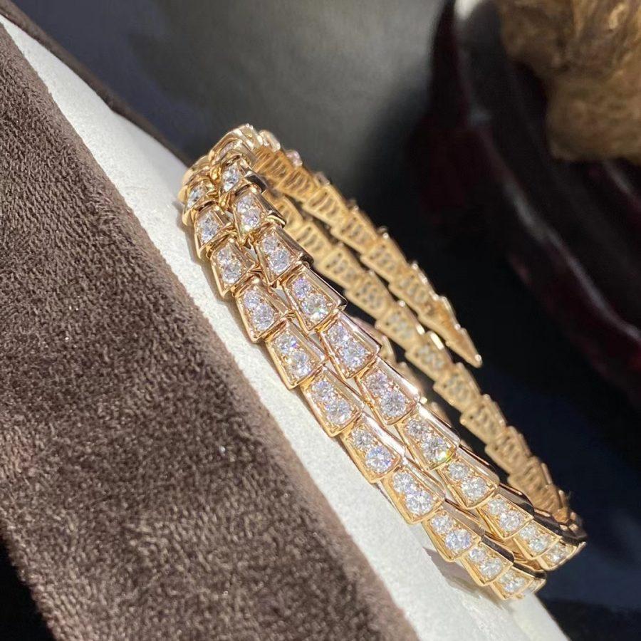 [Eterna Jewels]SERPENTI BRACELET GOLD DIAMOND DOUBLE ROW