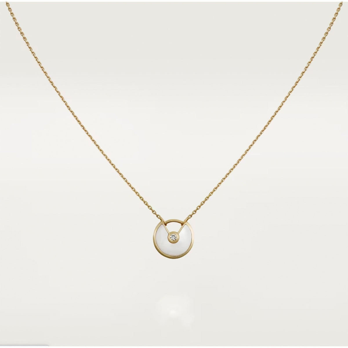 [Eterna Jewels]AMULETTE ROSE GOLD MOP NECKLACE