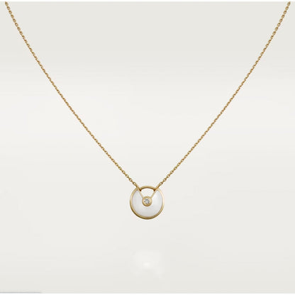[Eterna Jewels]AMULETTE ROSE GOLD MOP NECKLACE