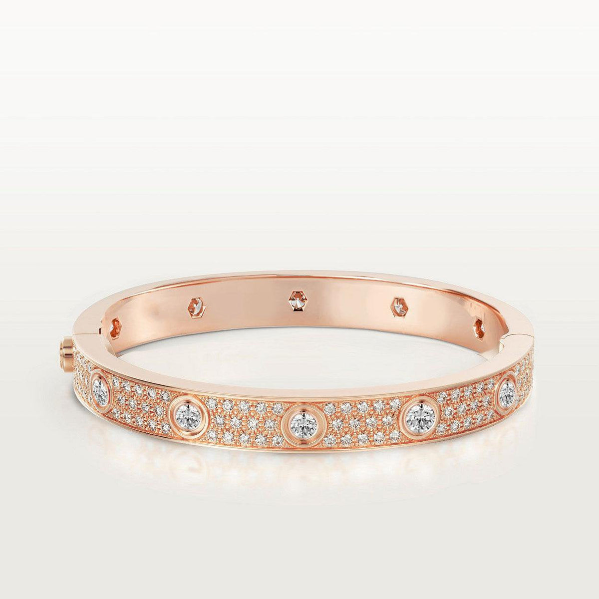 [Eterna Jewels]LOVE BRACELET 6.1MM DIAMOND-PAVED 10 BIG DIAMONDS