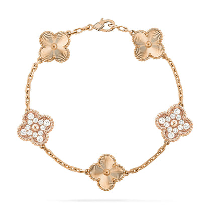[Eterna Jewels] CLOVER 5 MOTIF LASER BRACELET COLLECTION