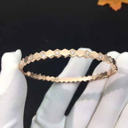 [Eterna Jewels]BEE LOVE PINK GOLD DIAMOND BRACELET