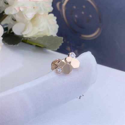 [Eterna Jewels]BEE LOVE PINK GOLD DIAMOND EARRINGS