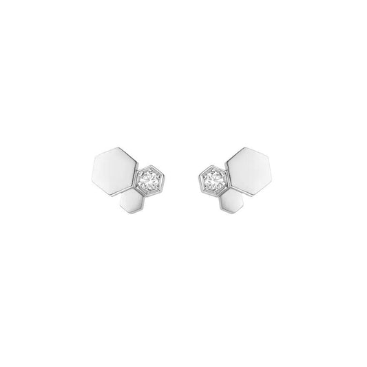[Eterna Jewels]BEE LOVE SILVER DIAMOND EARRINGS