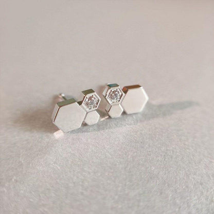 [Eterna Jewels]BEE LOVE SILVER DIAMOND EARRINGS
