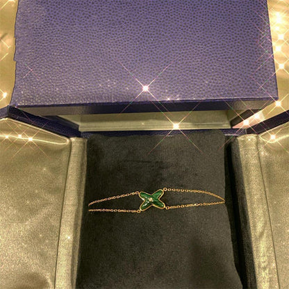 [Eterna Jewels]JEUX BRACELET MALACHITE PINK GOLD 1 DIAMOND