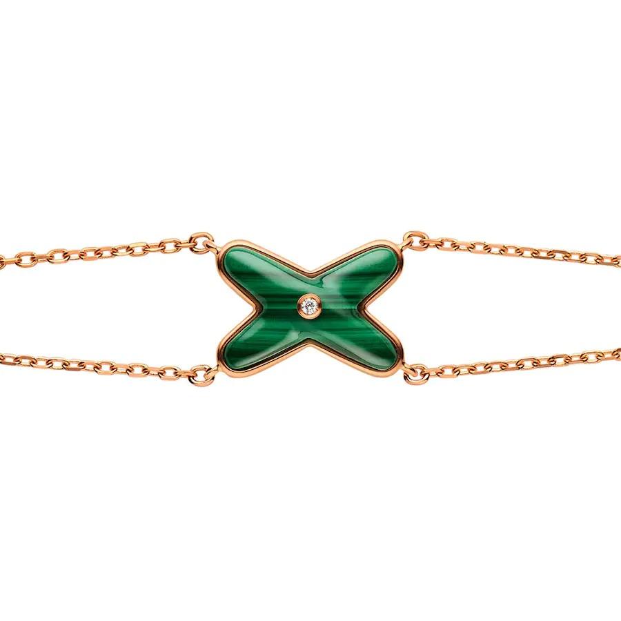 [Eterna Jewels]JEUX BRACELET MALACHITE PINK GOLD 1 DIAMOND