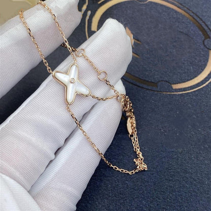 [Eterna Jewels]JEUX BRACELET WHITE MOP PINK GOLD 1 DIAMOND