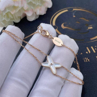[Eterna Jewels]JEUX BRACELET WHITE MOP PINK GOLD 1 DIAMOND