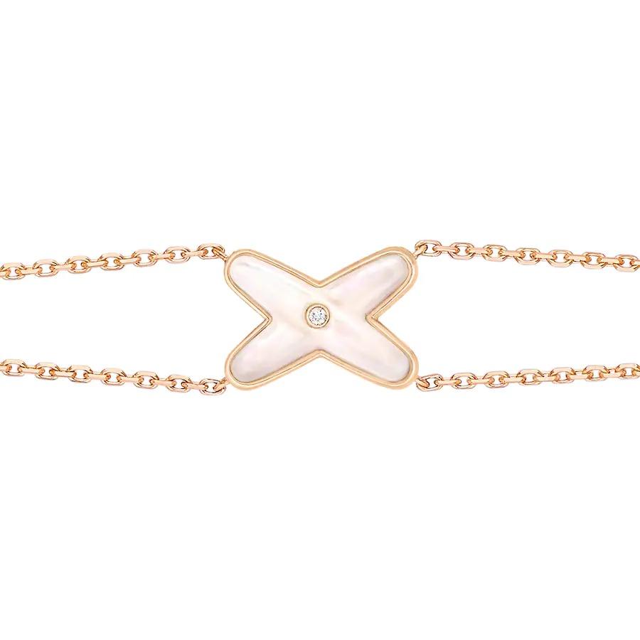 [Eterna Jewels]JEUX BRACELET WHITE MOP PINK GOLD 1 DIAMOND