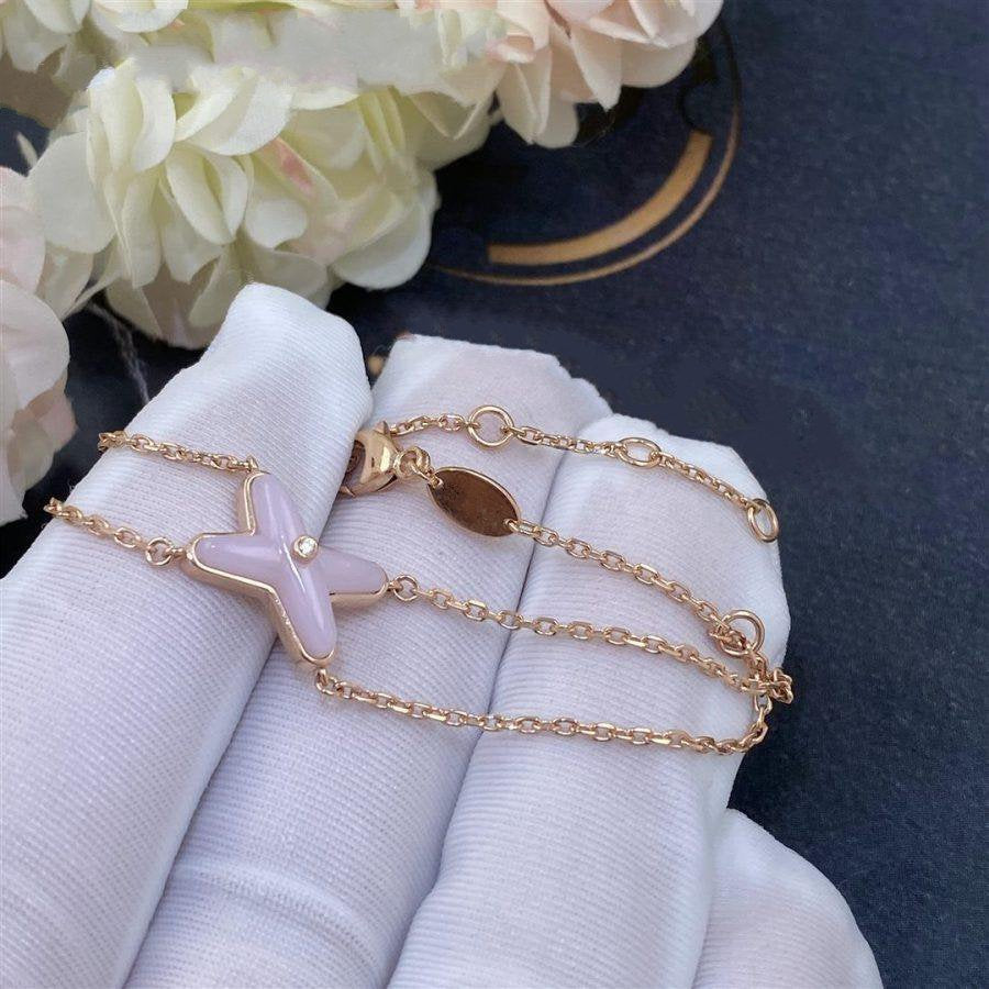 [Eterna Jewels]JEUX BRACELET PINK MOP PINK GOLD 1 DIAMOND