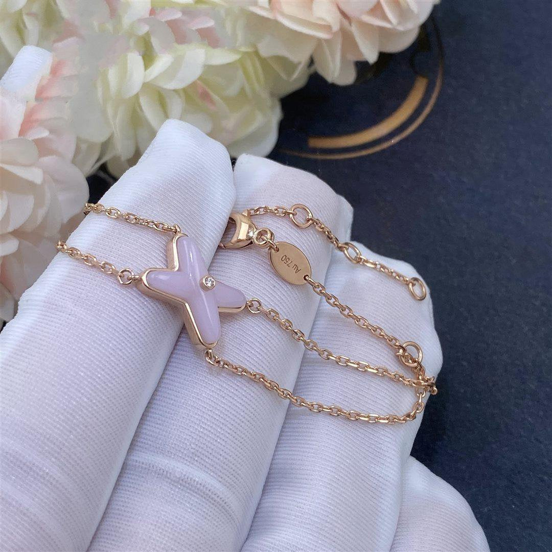 [Eterna Jewels]JEUX BRACELET PINK MOP PINK GOLD 1 DIAMOND