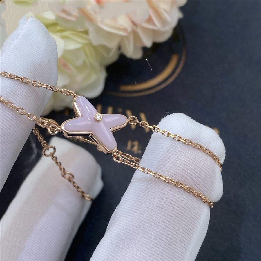 [Eterna Jewels]JEUX BRACELET PINK MOP PINK GOLD 1 DIAMOND