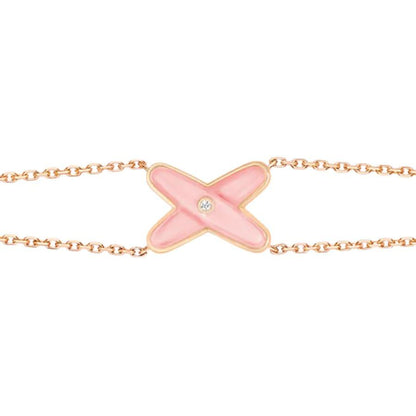 [Eterna Jewels]JEUX BRACELET PINK MOP PINK GOLD 1 DIAMOND