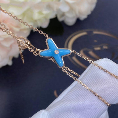 [Eterna Jewels]JEUX BRACELET TURQUOISE PINK GOLD 1 DIAMOND