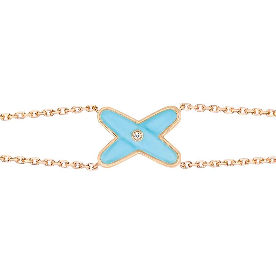[Eterna Jewels]JEUX BRACELET TURQUOISE PINK GOLD 1 DIAMOND