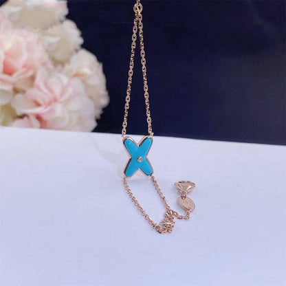 [Eterna Jewels]JEUX BRACELET TURQUOISE PINK GOLD 1 DIAMOND