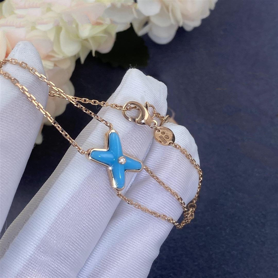 [Eterna Jewels]JEUX BRACELET TURQUOISE PINK GOLD 1 DIAMOND