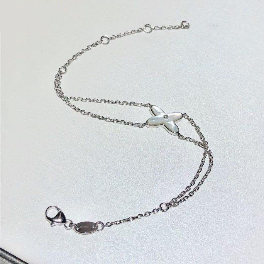 [Eterna Jewels]JEUX BRACELET WHITE MOP SILVER 1 DIAMOND