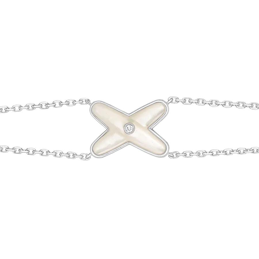 [Eterna Jewels]JEUX BRACELET WHITE MOP SILVER 1 DIAMOND