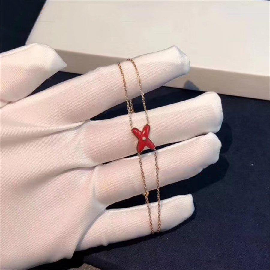 [Eterna Jewels]JEUX BRACELET CARNELIAN PINK GOLD 1 DIAMOND