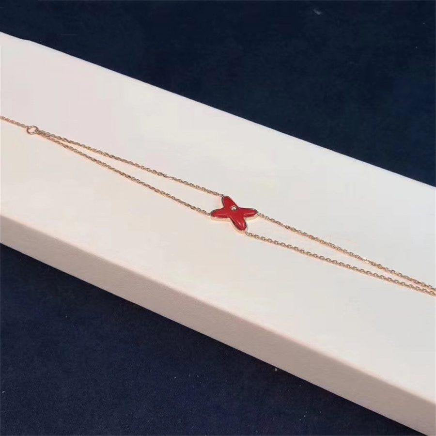 [Eterna Jewels]JEUX BRACELET CARNELIAN PINK GOLD 1 DIAMOND