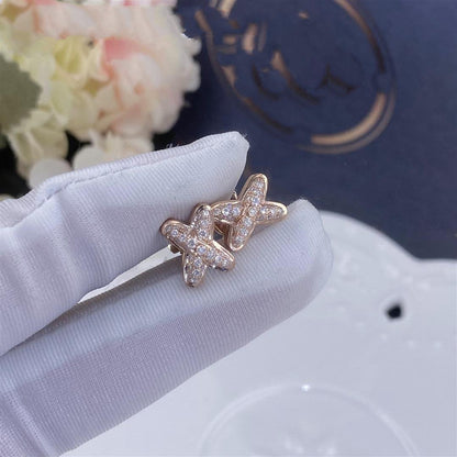 [Eterna Jewels]JEUX DE PINK GOLD DIAMOND EARRINGS